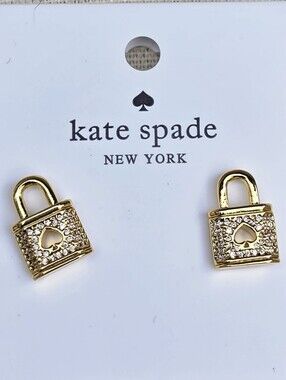 kate spade Lick & Spade Pave  Stud Earrings